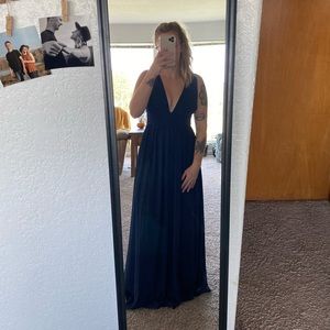 Navy Blue Lulu’s Maxi Dress